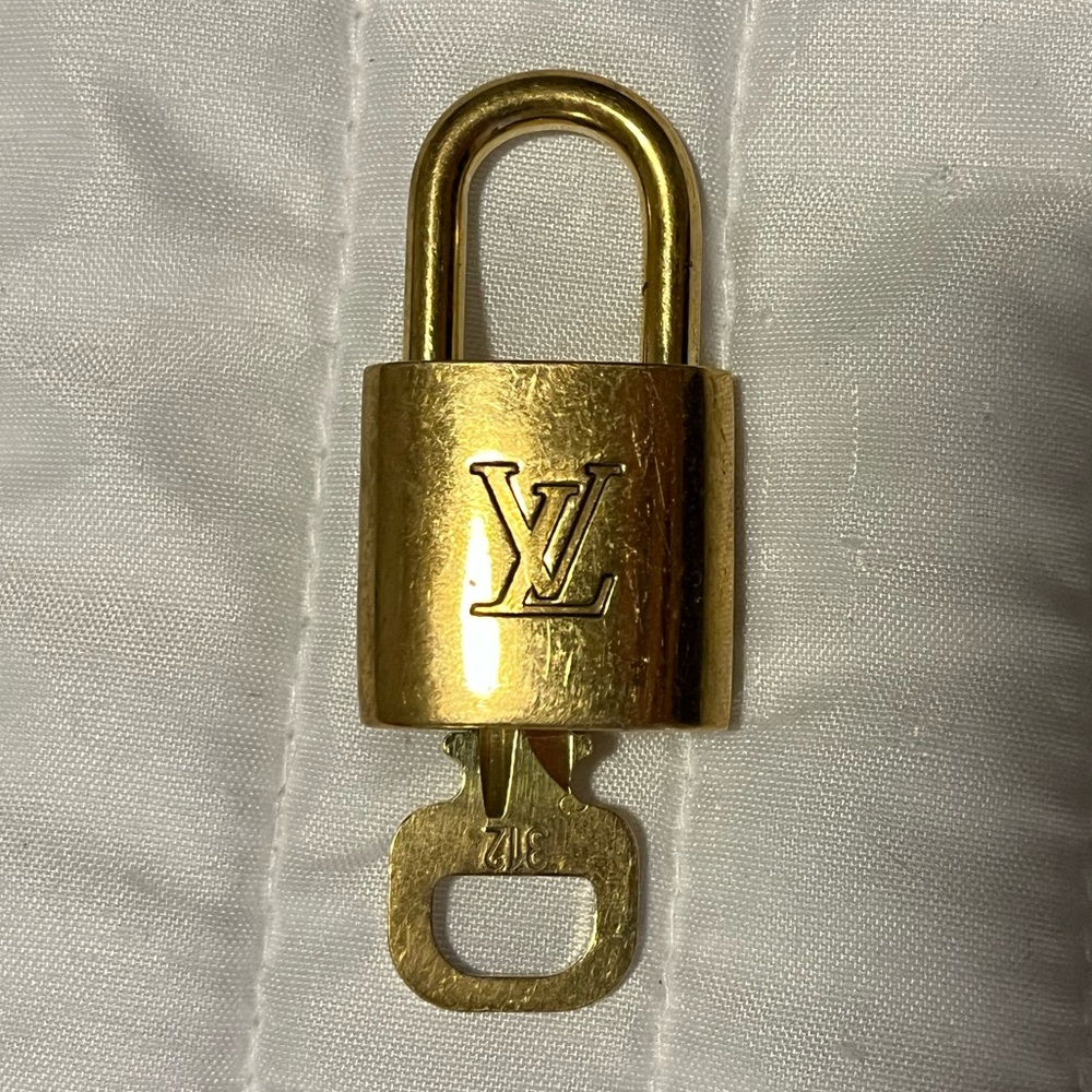 Louis Vuitton Gold Lock and Key